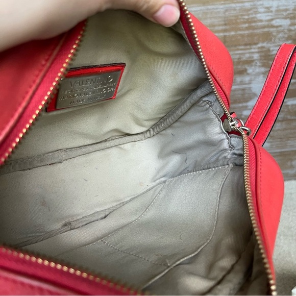 Valentino Signature Mia Crossbody Purse Poppy Red Preppy Classy Summer Tassel - Picture 14 of 15